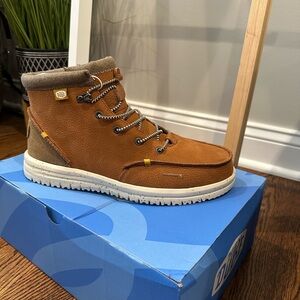 New, Never Worn Hey Dude Bradley Leather Boots Men’s 12